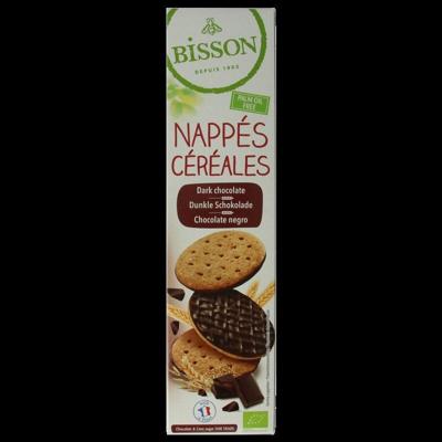 Bisson Bisson Pure Chocolade Frosted Granenkoekjes Bio (140g)