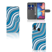 Samsung Galaxy A20e | Telefoon Hoesje | Waves Blue - thumbnail