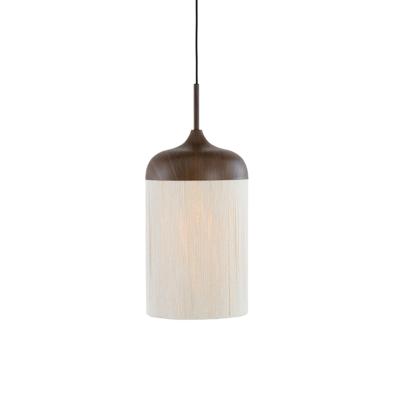 Light & Living HanglampDania donkere hout print Ø 16cm - 2985452