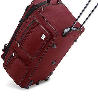 Trolley, reistas, rood, afsluitbaar, met slot, 85 liter, roltas