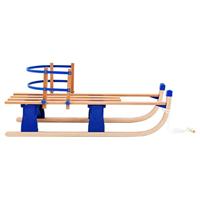 Sneeuwslee met rugleuning inklapbaar 119 cm hout - thumbnail