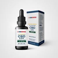 Uniswiss CBD full spectrum 2,5% golden drops 10 Milliliter - thumbnail
