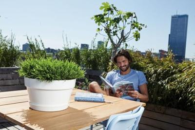 Elho Schaal loft urban 35cm wit - thumbnail