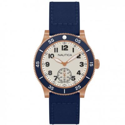 Nautica horlogeband NAPHST003 Silicoon Blauw 22mm + blauw stiksel Nautica horlogeband NAPHST003 Silicoon Blauw 22mm + blauw stiksel