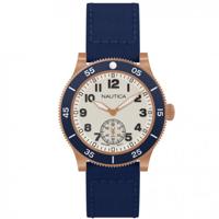 Nautica horlogeband NAPHST003 Silicoon Blauw 22mm + blauw stiksel - thumbnail