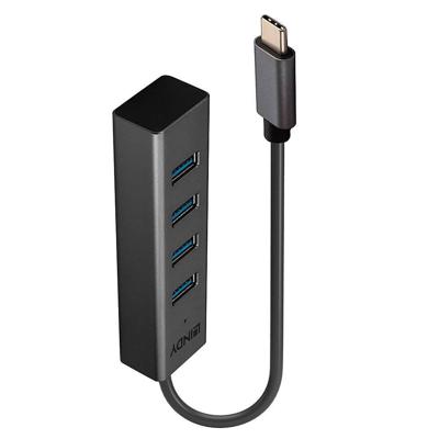 USB-HUB LINDY 43325 Grijs