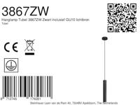 Steinhauer Design hanglampTubel zwart - 3867ZW - thumbnail