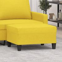 Voetenbank 70x55x41 cm stof lichtgeel - thumbnail