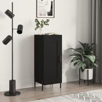 Dressoir 34,5x34x90 cm bewerkt hout zwart - thumbnail