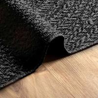 VidaXL Vloerkleed zizur binnen en buiten 140x200cm jute look antraciet - thumbnail