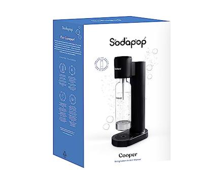Sodapop Soda-maker Cooper Zwart Incl. 1 PET-fles Sodapop Soda-maker Cooper Zwart Incl. 1 PET-fles