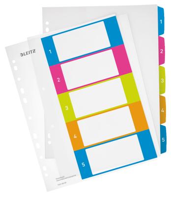 Leitz WOW printbare index, 5 tabs