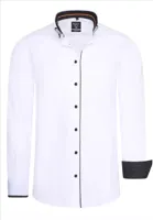 RustyNeal - Herenoverhemd - Wit - Harde Kraag - Katoen - thumbnail
