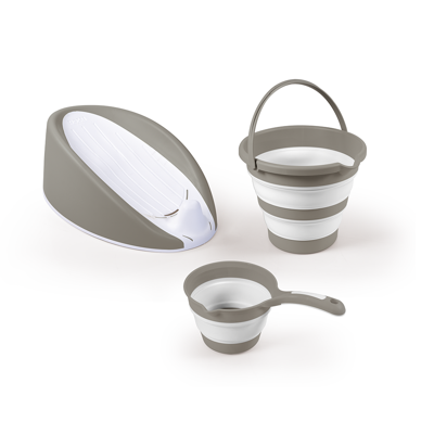 Dolu Baby Bad Set Grijs