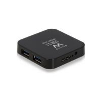 Ewent Ew1134 4-Poorts Usb 3.1 Gen1 (Usb 3.0) Hub, Zwart - thumbnail
