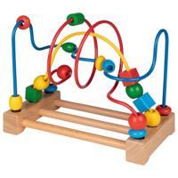 Goki motoriek spiraal met houten kralen - thumbnail