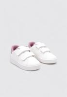 Lage baskets voor babymeisjes Eclyper GEOX wit - thumbnail