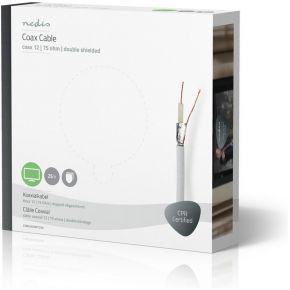 Nedis Coaxkabel op Haspel | Coax 12 | ECA | 25 m | Wit | 1 stuks - CSBG4020WT250 CSBG4020WT250