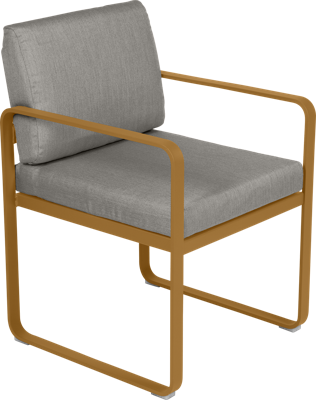 Fermob Bellevie dining armchair tuinstoel Gingerbread - Grey taupe
