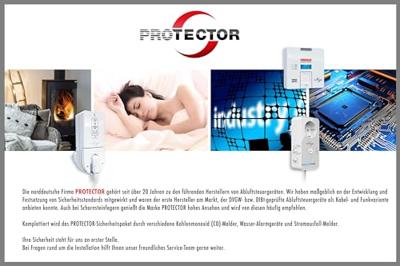 Protector 15021 WA-11 Watermelder met WiFi-alarmdoorschakeling Met externe sensor werkt op het lichtnet