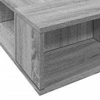 Bedframe bewerkt hout grijs sonoma eikenkleurig 90x190 cm - thumbnail
