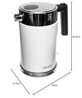 Graef WK61EU Waterkoker Oververhittingsbeveiliging Aantal/Volume: 1.5 l Wit - thumbnail