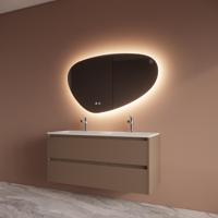 Badmeubelset BWS Riga Met Asia Wastafel Wit 120 cm Latte Boss & Wessing - thumbnail