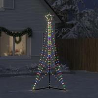 VidaXL Led-kerstboom 483 leds kleurrijk 240 cm - thumbnail