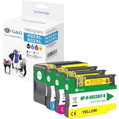 G&G Inktcartridge Compatibel Zwart, Cyaan, Magenta, Geel NP-H-0932XLBK/933XLCMY GP-H932XLBK/933XLCMY-4P