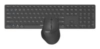 Rapoo 9800M Draadloze multimode Blade Combo Full Size Set Toetsenbord Grijs - thumbnail