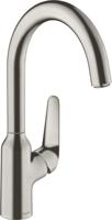Hansgrohe Focus M42 ééngreeps keukenmengkraan 220, rvs look - thumbnail