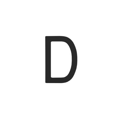 Intersteel Huisletter DNumbra 10cm zwart - 0023.402604