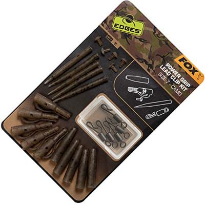 Fox Edges Camo Power Grip Lead Clip Kit Size 7 5st.