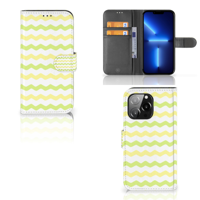 iPhone 13 Pro | Telefoon Hoesje | Waves Yellow - thumbnail