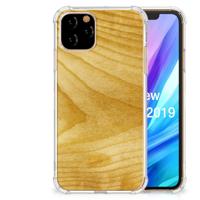 Apple iPhone 11 Pro Stevig Telefoonhoesje Licht Hout - thumbnail