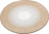 Onderzetter glas glitter 20x0.5cm goud - thumbnail