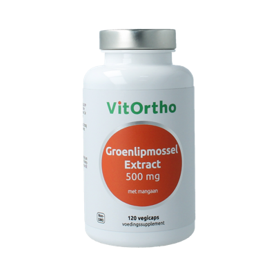 Groenlipmosselextract 500mg 120 Vegetarische capsules Groenlipmosselextract 500mg 120 Vegetarische capsules