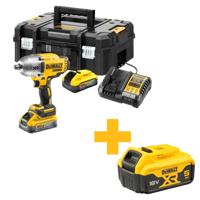 DeWALT DCF900H2T Accu slagmoersleutel 1400Nm 1/2" frictiering 18V XR POWERSTACK 5.0Ah in TSTAK - thumbnail