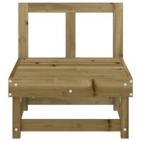 Tuinmiddenbanken 2 st geïmpregneerd grenenhout - thumbnail