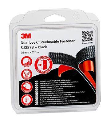 3M Dual Lock Klittenband Om vast te plakken (l x b) 2.5 m x 25 mm Zwart 1 stuk(s) 3M Dual Lock Klittenband Om vast te plakken (l x b) 2.5 m x 25 mm Zwart 1 stuk(s)