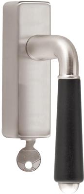 Formani TIMELESS 1952-DKLOCK draaikiepgarnituur afsluitbaar linksdraaiend - mat nikkel/ebbenhout