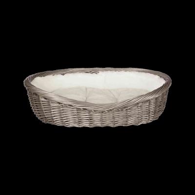 TRIXIE MAND WILG MET BINNENVOERING EN KUSSEN GRIJS 80X61X22 CM