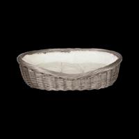 TRIXIE MAND WILG MET BINNENVOERING EN KUSSEN GRIJS 80X61X22 CM - thumbnail