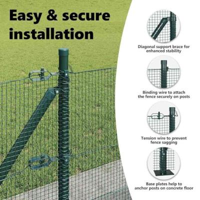 VidaXL Afrasteringspaal groen 10 x 0,4 m (12 x 12 mm gaas)