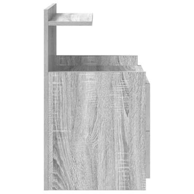 Nachtkastjes 2 st met 2 lades 40x36,5x62 cm grijs sonoma eiken Nachtkastjes 2 st met 2 lades 40x36,5x62 cm grijs sonoma eiken