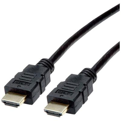 ROLINE HDMI High Speed kabel met Ethernet, TPE, zwart, 2 m