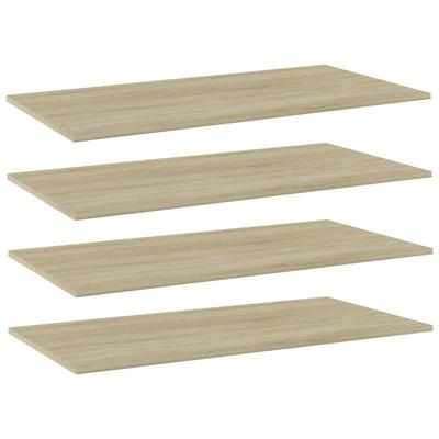 Wandschappen 4 st 80x20x1,5 cm spaanplaat sonoma eikenkleurig Wandschappen 4 st 80x20x1,5 cm spaanplaat sonoma eikenkleurig