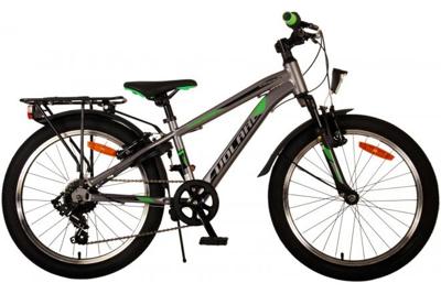 Volare cross kinderfiets - jongens - 20 inch - grijs - 6 versnellingen
