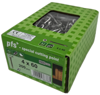 pgb-Europe PFS+ | RVS Spaanplaatschroef PFS+ VZK-T Ø 4,0x60 A2 - 200 stuks - PFWVTGA00004000603 - thumbnail