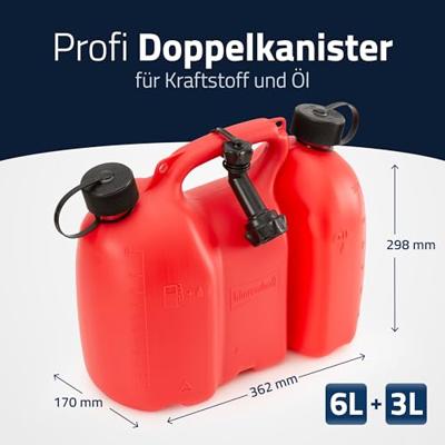 Hünersdorff 805000 PROFI Dubbele jerrycan (l x b x h) 298 x 170 x 362 mm